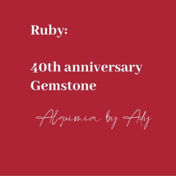 Alquimia Red and Silver Earrings untreated ruby - Picture 5 of 6